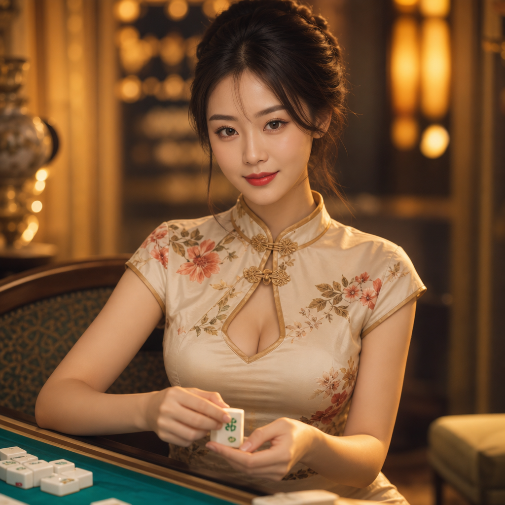 国风美女麻将游戏主持 - 经典棋牌游戏全新升级